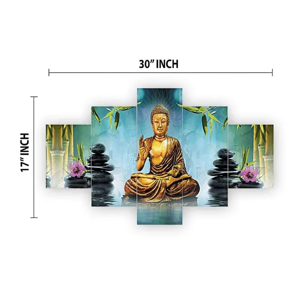 Multicolour_Set_Of_Five_Mdf_Framed_3D_Wall_Painting_For_Home_Decoration,_Big_Size_Painting_For_Living_Room,_Bedroom_(17X30_Inches)