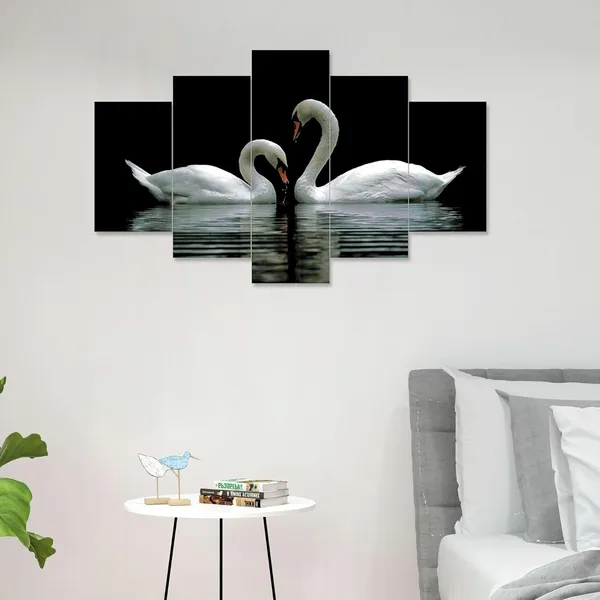 Multicolour_Set_Of_Five_Mdf_Framed_3D_Wall_Painting_For_Home_Decoration,_Big_Size_Painting_For_Living_Room,_Bedroom_(17X30_Inches)