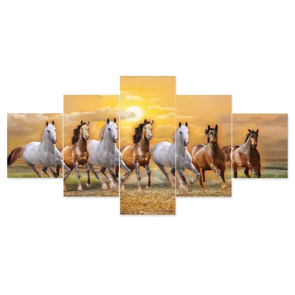 Multicolour_Set_Of_Five_Mdf_Framed_3D_Wall_Painting_For_Home_Decoration,_Big_Size_Painting_For_Living_Room,_Bedroom_(17X30_Inches)