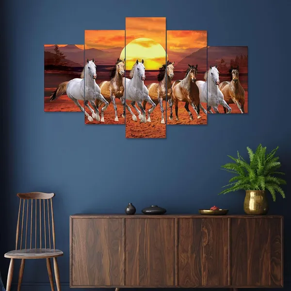 Multicolour_Set_Of_Five_Mdf_Framed_3D_Wall_Painting_For_Home_Decoration,_Big_Size_Painting_For_Living_Room,_Bedroom_(17X30_Inches)