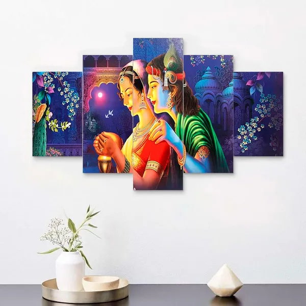 Multicolour_Set_Of_Five_Mdf_Framed_3D_Wall_Painting_For_Home_Decoration,_Big_Size_Painting_For_Living_Room,_Bedroom_(17X30_Inches)