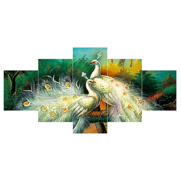 Multicolour_Set_Of_Five_Mdf_Framed_3D_Wall_Painting_For_Home_Decoration,_Big_Size_Painting_For_Living_Room,_Bedroom_(17X30_Inches)