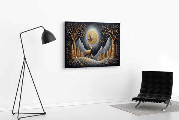 Multicolour_Morden_Art_Painting_For_Wall_Decoration_With_Frame_Canvas_Painting_For_Living_Room_Bedroom_Home_Office_&_Hotels_(22_Inch_X_16_Inch_Ch-Ma-Ldp7)