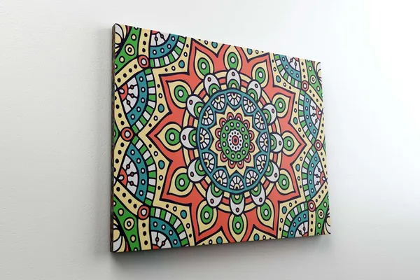 Multicolour_Mandala_Art_Painting_For_Wall_Decoration_With_Frame_Canvas_Painting_For_Living_Room_Bedroom_Home_Office_&_Hotels_(22_Inch_X_16_Inch_Ch-Mp-Ldp11)