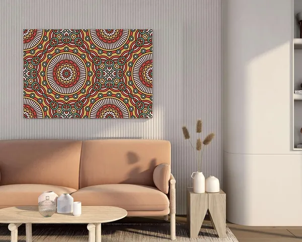 Multicolour_Mandala_Art_Painting_For_Wall_Decoration_With_Frame_Canvas_Painting_For_Living_Room_Bedroom_Home_Office_&_Hotels_(22_Inch_X_16_Inch_Ch-Mp-Ldp17)
