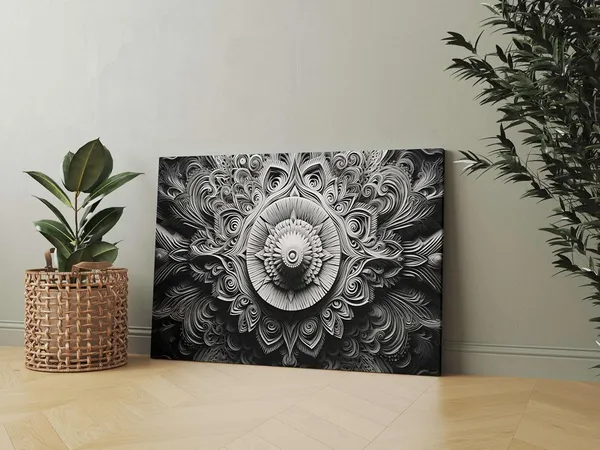 Multicolour_Mandala_Art_Painting_For_Wall_Decoration_With_Frame_Canvas_Painting_For_Living_Room_Bedroom_Home_Office_&_Hotels_(22_Inch_X_16_Inch_Ch-Mp-Ldp18)