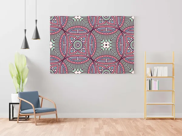 Multicolour_Mandala_Art_Painting_For_Wall_Decoration_With_Frame_Canvas_Painting_For_Living_Room_Bedroom_Home_Office_&_Hotels_(22_Inch_X_16_Inch_Ch-Mp-Ldp20)