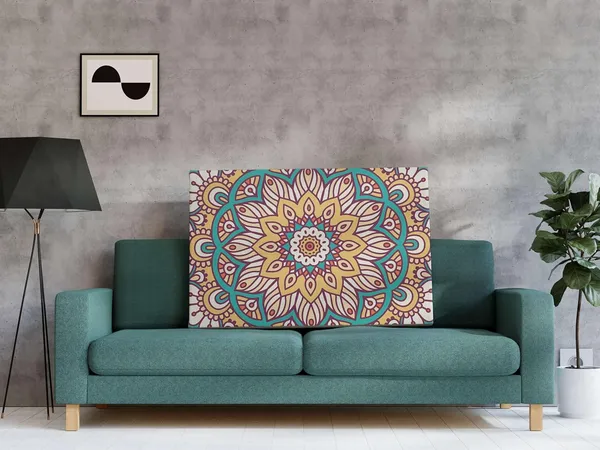 Multicolour_Mandala_Art_Painting_For_Wall_Decoration_With_Frame_Canvas_Painting_For_Living_Room_Bedroom_Home_Office_&_Hotels_(22_Inch_X_16_Inch_Ch-Mp-Ldp21)