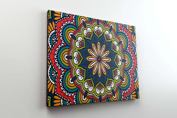 Multicolour_Mandala_Art_Painting_For_Wall_Decoration_With_Frame_Canvas_Painting_For_Living_Room_Bedroom_Home_Office_&_Hotels_(22_Inch_X_16_Inch_Ch-Mp-Ldp22)