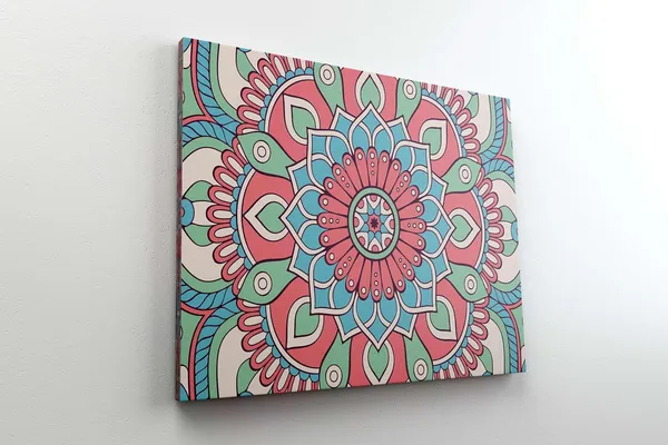Multicolour_Mandala_Art_Painting_For_Wall_Decoration_With_Frame_Canvas_Painting_For_Living_Room_Bedroom_Home_Office_&_Hotels_(22_Inch_X_16_Inch_Ch-Mp-Ldp6)