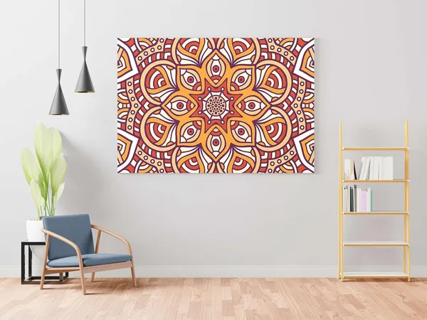 Multicolour_Mandala_Art_Painting_For_Wall_Decoration_With_Frame_Canvas_Painting_For_Living_Room_Bedroom_Home_Office_&_Hotels_(22_Inch_X_16_Inch_Ch-Mp-Ldp9)