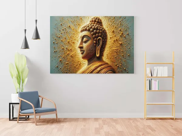 Multicolour_Buddha_Paintings_For_Wall_Decoration_With_Frame_Canvas_Painting_For_Living_Room_Bedroom_Home_Office_&_Hotels_(22_Inch_X_16_Inch_Ch-Bd-Ldp16)