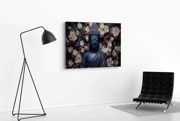 Multicolour_Buddha_Paintings_For_Wall_Decoration_With_Frame_Canvas_Painting_For_Living_Room_Bedroom_Home_Office_&_Hotels_(22_Inch_X_16_Inch_Ch-Bd-Ldp1)