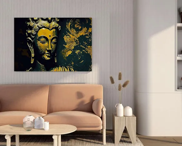 Multicolour_Buddha_Paintings_For_Wall_Decoration_With_Frame_Canvas_Painting_For_Living_Room_Bedroom_Home_Office_&_Hotels_(22_Inch_X_16_Inch_Ch-Bd-Ldp2)