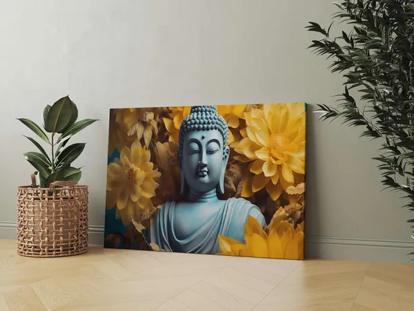 Multicolour_Buddha_Paintings_For_Wall_Decoration_With_Frame_Canvas_Painting_For_Living_Room_Bedroom_Home_Office_&_Hotels_(22_Inch_X_16_Inch_Ch-Bd-Ldp6)