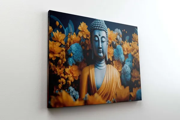 Multicolour_Buddha_Paintings_For_Wall_Decoration_With_Frame_Canvas_Painting_For_Living_Room_Bedroom_Home_Office_&_Hotels_(22_Inch_X_16_Inch_Ch-Bd-Ldp7)