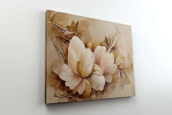 Multicolour_Flower_Paintings_For_Wall_Decoration_With_Frame_Canvas_Painting_For_Living_Room_Bedroom_Home_Office_&_Hotels_(22_Inch_X_16_Inch_Ch-Flw-Ldp13)