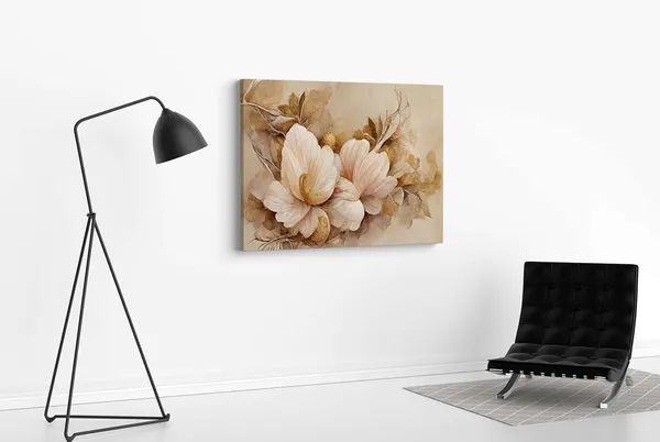 Multicolour_Flower_Paintings_For_Wall_Decoration_With_Frame_Canvas_Painting_For_Living_Room_Bedroom_Home_Office_&_Hotels_(22_Inch_X_16_Inch_Ch-Flw-Ldp13)