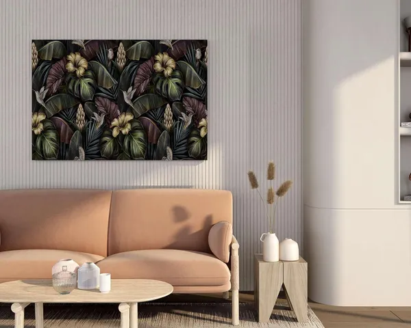 Multicolour_Flower_Paintings_For_Wall_Decoration_With_Frame_Canvas_Painting_For_Living_Room_Bedroom_Home_Office_&_Hotels_(22_Inch_X_16_Inch_Ch-Flw-Ldp15)