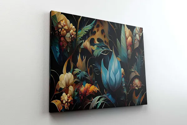 Multicolour_Flower_Paintings_For_Wall_Decoration_With_Frame_Canvas_Painting_For_Living_Room_Bedroom_Home_Office_&_Hotels_(22_Inch_X_16_Inch_Ch-Flw-Ldp19)