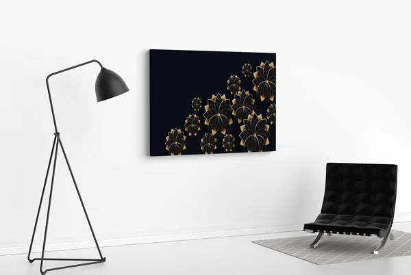 Multicolour_Flower_Paintings_For_Wall_Decoration_With_Frame_Canvas_Painting_For_Living_Room_Bedroom_Home_Office_&_Hotels_(22_Inch_X_16_Inch_Ch-Flw-Ldp27)