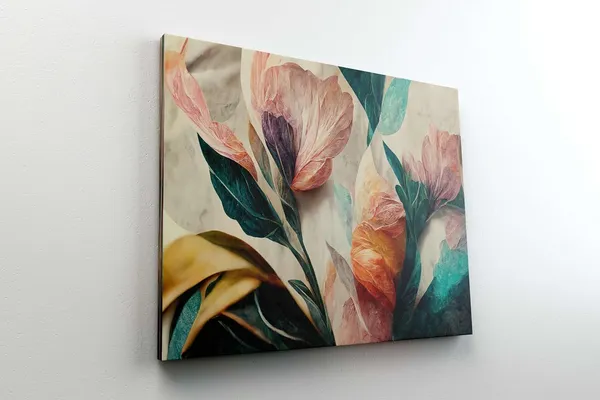 Multicolour_Flower_Paintings_For_Wall_Decoration_With_Frame_Canvas_Painting_For_Living_Room_Bedroom_Home_Office_&_Hotels_(22_Inch_X_16_Inch_Ch-Flw-Ldp29)