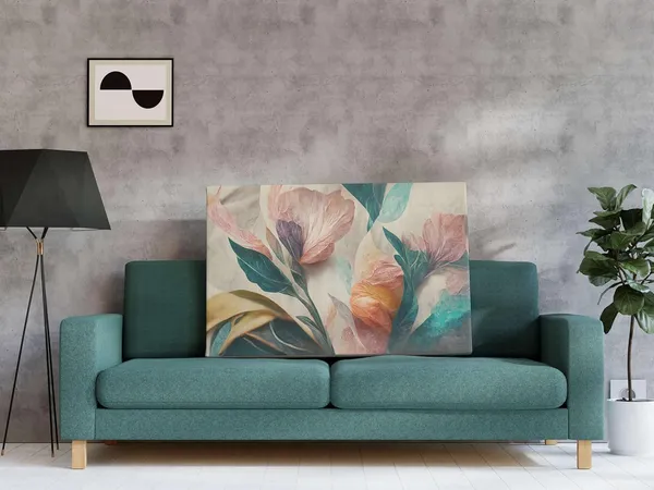 Multicolour_Flower_Paintings_For_Wall_Decoration_With_Frame_Canvas_Painting_For_Living_Room_Bedroom_Home_Office_&_Hotels_(22_Inch_X_16_Inch_Ch-Flw-Ldp29)