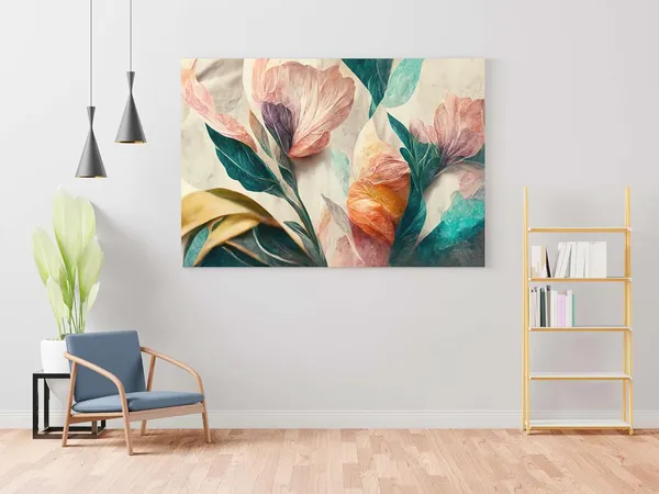 Multicolour_Flower_Paintings_For_Wall_Decoration_With_Frame_Canvas_Painting_For_Living_Room_Bedroom_Home_Office_&_Hotels_(22_Inch_X_16_Inch_Ch-Flw-Ldp29)