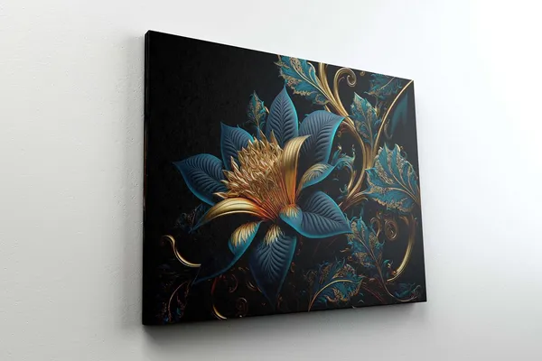 Multicolour_Flower_Paintings_For_Wall_Decoration_With_Frame_Canvas_Painting_For_Living_Room_Bedroom_Home_Office_&_Hotels_(22_Inch_X_16_Inch_Ch-Flw-Ldp31)