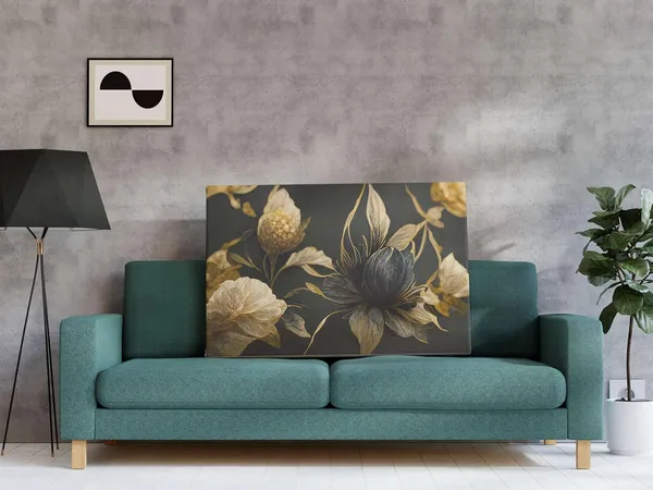 Multicolour_Flower_Paintings_For_Wall_Decoration_With_Frame_Canvas_Painting_For_Living_Room_Bedroom_Home_Office_&_Hotels_(22_Inch_X_16_Inch_Ch-Flw-Ldp36)