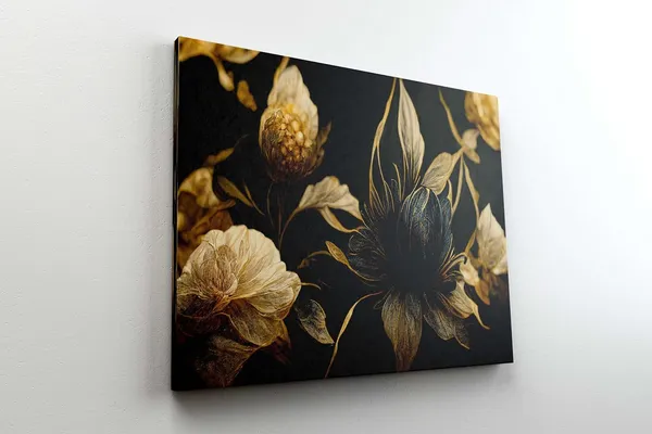 Multicolour_Flower_Paintings_For_Wall_Decoration_With_Frame_Canvas_Painting_For_Living_Room_Bedroom_Home_Office_&_Hotels_(22_Inch_X_16_Inch_Ch-Flw-Ldp36)