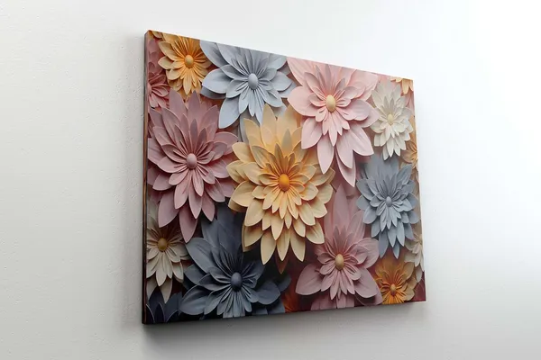 Multicolour_Flower_Paintings_For_Wall_Decoration_With_Frame_Canvas_Painting_For_Living_Room_Bedroom_Home_Office_&_Hotels_(22_Inch_X_16_Inch_Ch-Flw-Ldp45)