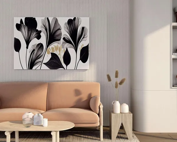 Multicolour_Flower_Paintings_For_Wall_Decoration_With_Frame_Canvas_Painting_For_Living_Room_Bedroom_Home_Office_&_Hotels_(22_Inch_X_16_Inch_Ch-Flw-Ldp53)