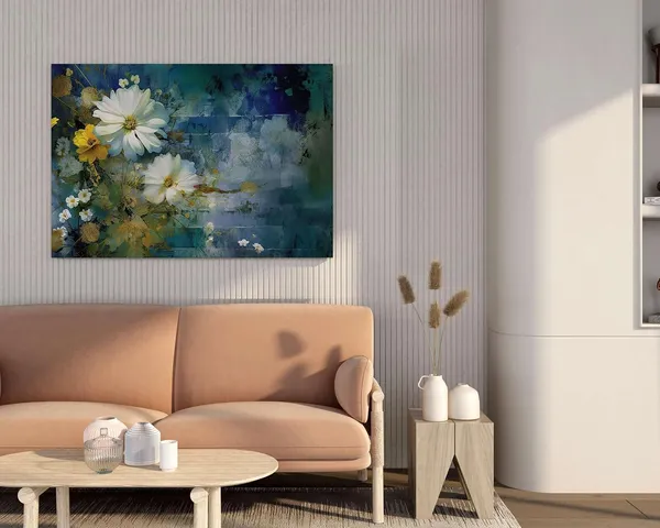 Multicolour_Flower_Paintings_For_Wall_Decoration_With_Frame_Canvas_Painting_For_Living_Room_Bedroom_Home_Office_&_Hotels_(22_Inch_X_16_Inch_Ch-Flw-Ldp54)