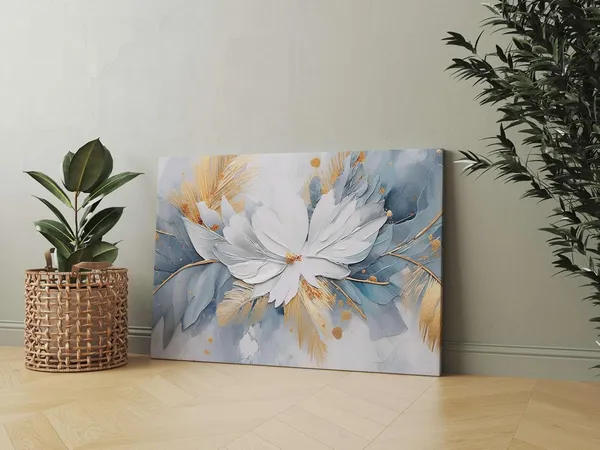 Multicolour_Flower_Paintings_For_Wall_Decoration_With_Frame_Canvas_Painting_For_Living_Room_Bedroom_Home_Office_&_Hotels_(22_Inch_X_16_Inch_Ch-Flw-Ldp59)