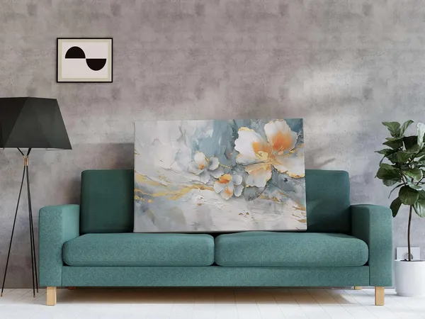 Multicolour_Flower_Paintings_For_Wall_Decoration_With_Frame_Canvas_Painting_For_Living_Room_Bedroom_Home_Office_&_Hotels_(22_Inch_X_16_Inch_Ch-Flw-Ldp65)