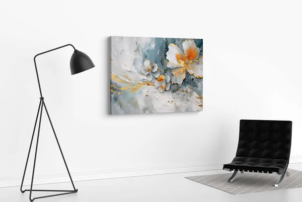 Multicolour_Flower_Paintings_For_Wall_Decoration_With_Frame_Canvas_Painting_For_Living_Room_Bedroom_Home_Office_&_Hotels_(22_Inch_X_16_Inch_Ch-Flw-Ldp65)