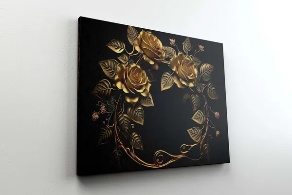 Multicolour_Flower_Paintings_For_Wall_Decoration_With_Frame_Canvas_Painting_For_Living_Room_Bedroom_Home_Office_&_Hotels_(22_Inch_X_16_Inch_Ch-Flw-Ldp68)