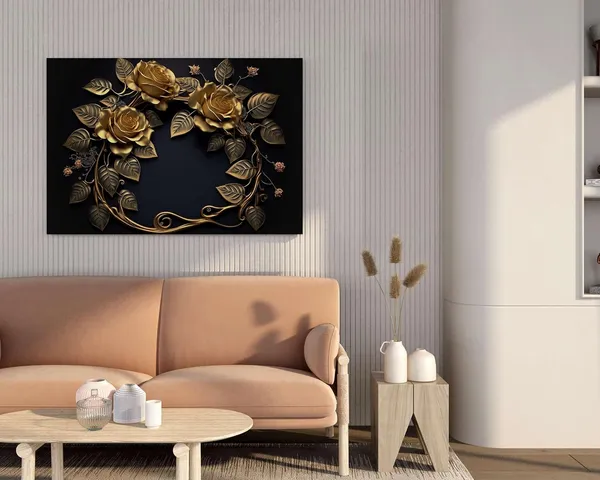 Multicolour_Flower_Paintings_For_Wall_Decoration_With_Frame_Canvas_Painting_For_Living_Room_Bedroom_Home_Office_&_Hotels_(22_Inch_X_16_Inch_Ch-Flw-Ldp68)