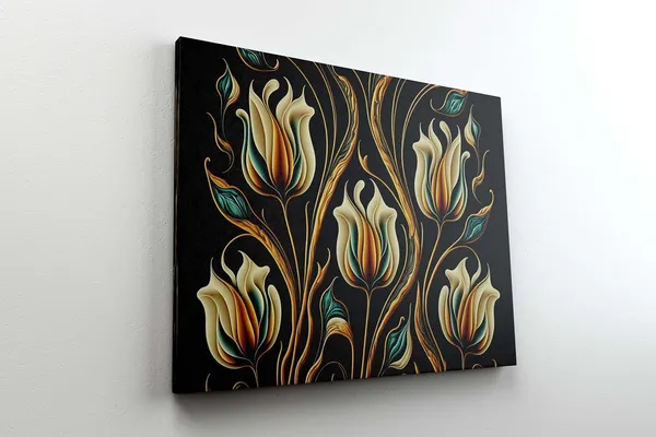 Multicolour_Flower_Paintings_For_Wall_Decoration_With_Frame_Canvas_Painting_For_Living_Room_Bedroom_Home_Office_&_Hotels_(22_Inch_X_16_Inch_Ch-Flw-Ldp6)