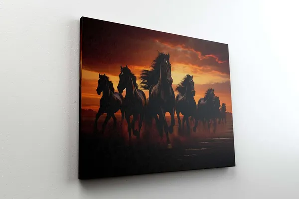 Multicolour_Seven_Horse_Painting_For_Wall_Decoration_With_Frame_Canvas_Painting_For_Living_Room_Bedroom_Home_Office_&_Hotels_(22_Inch_X_16_Inch_Ch-Hs-Ldp1)