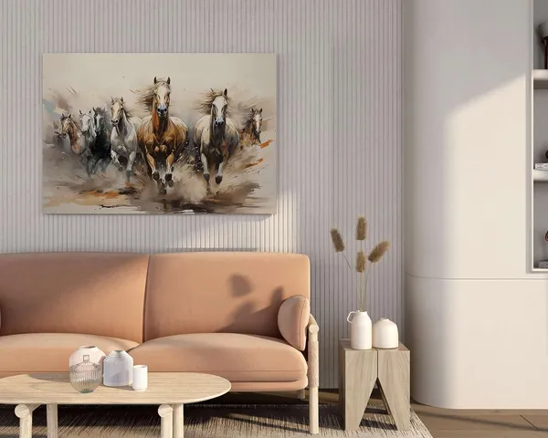 Multicolour_Seven_Horse_Painting_For_Wall_Decoration_With_Frame_Canvas_Painting_For_Living_Room_Bedroom_Home_Office_&_Hotels_(22_Inch_X_16_Inch_Ch-Hs-Ldp5)
