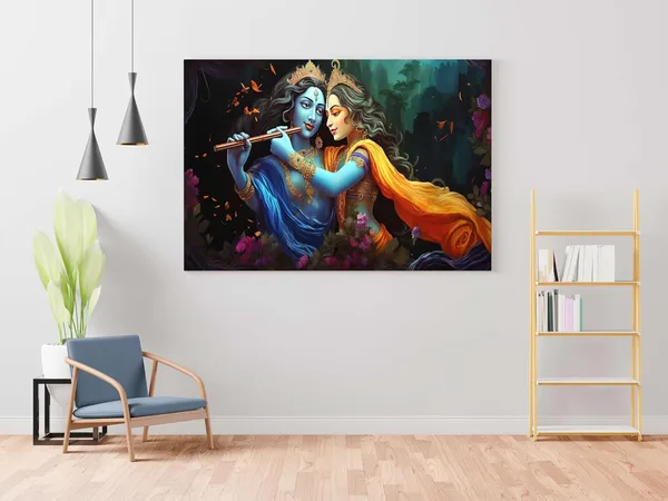 Multicolour_Radha_Krishna_Paintings_For_Wall_Decoration_With_Frame_Canvas_Painting_For_Living_Room_Bedroom_Home_Office_&_Hotels_(22_Inch_X_16_Inch_Ch-Rk-Ldp12)