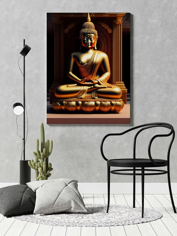 Multicolour_Buddha_Wall_Painting_For_Wall_Decoration_Canvas_Wall_Painting_For_Home_Decor,_Living_Room,_Bedroom,_Office_Hotel_(22X34_Inch_Ch-Bd3)