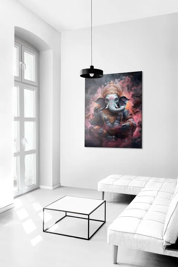 Multicolour_Ganesha_Wall_Painting_For_Wall_Decoration_Canvas_Wall_Painting_For_Home_Decor,_Living_Room,_Bedroom,_Office_Hotel_(22X34_Inch_Ch-Gn10)