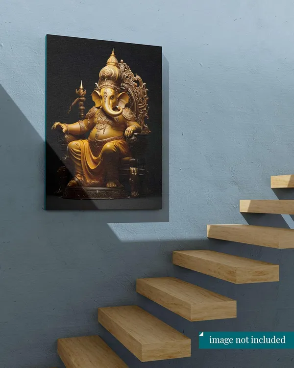 Multicolour_Ganesha_Wall_Painting_For_Wall_Decoration_Canvas_Wall_Painting_For_Home_Decor,_Living_Room,_Bedroom,_Office_Hotel_(22X34_Inch_Ch-Gn11)