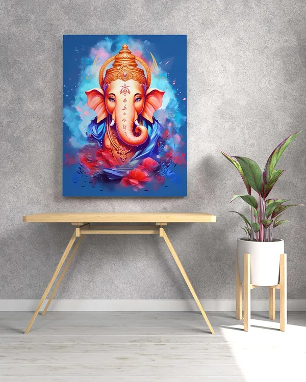 Multicolour_Ganesha_Wall_Painting_For_Wall_Decoration_Canvas_Wall_Painting_For_Home_Decor,_Living_Room,_Bedroom,_Office_Hotel_(22X34_Inch_Ch-Gn13)