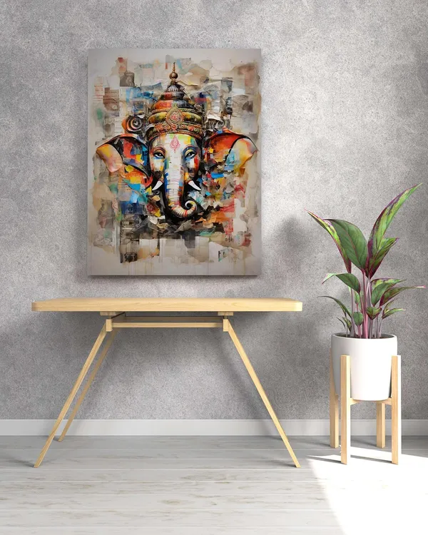 Multicolour_Ganesha_Wall_Painting_For_Wall_Decoration_Canvas_Wall_Painting_For_Home_Decor,_Living_Room,_Bedroom,_Office_Hotel_(22X34_Inch_Ch-Gn1)