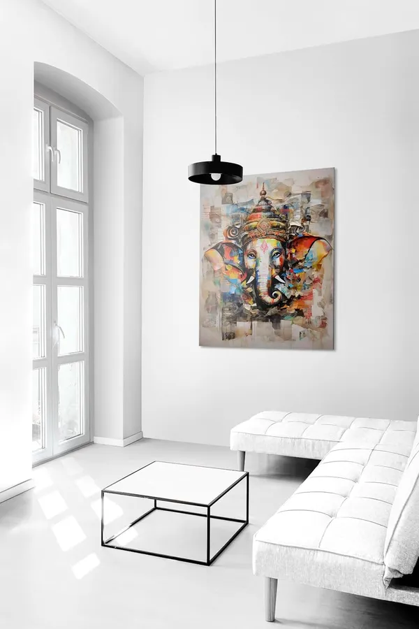 Multicolour_Ganesha_Wall_Painting_For_Wall_Decoration_Canvas_Wall_Painting_For_Home_Decor,_Living_Room,_Bedroom,_Office_Hotel_(22X34_Inch_Ch-Gn1)