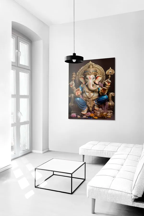 Multicolour_Ganesha_Wall_Painting_For_Wall_Decoration_Canvas_Wall_Painting_For_Home_Decor,_Living_Room,_Bedroom,_Office_Hotel_(22X34_Inch_Ch-Gn6)